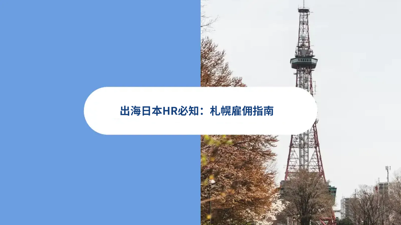 企业出海HR如何在日本札幌雇佣员工？雇佣合同，招聘，薪酬，日本EOR人力方案
